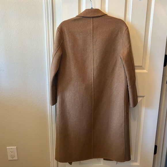 Topshop Camel Overcoat sz 4 - Picture 2 of 5